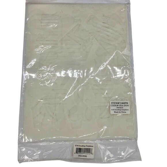 Set Of 10 Doodling Templates For Crafts & Scrapbooking - Picture 4 of 9